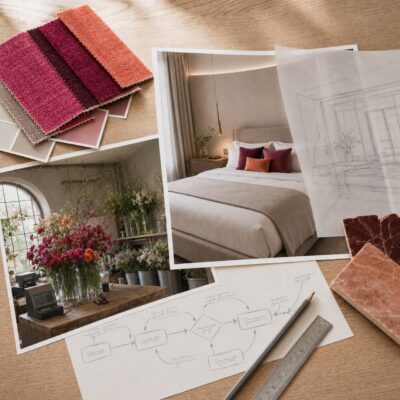 Moodboard für Consulting von Hotels und Floristikunternehmen
