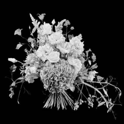 Blumenstrauß als schwarz-weißes Kategoriebild