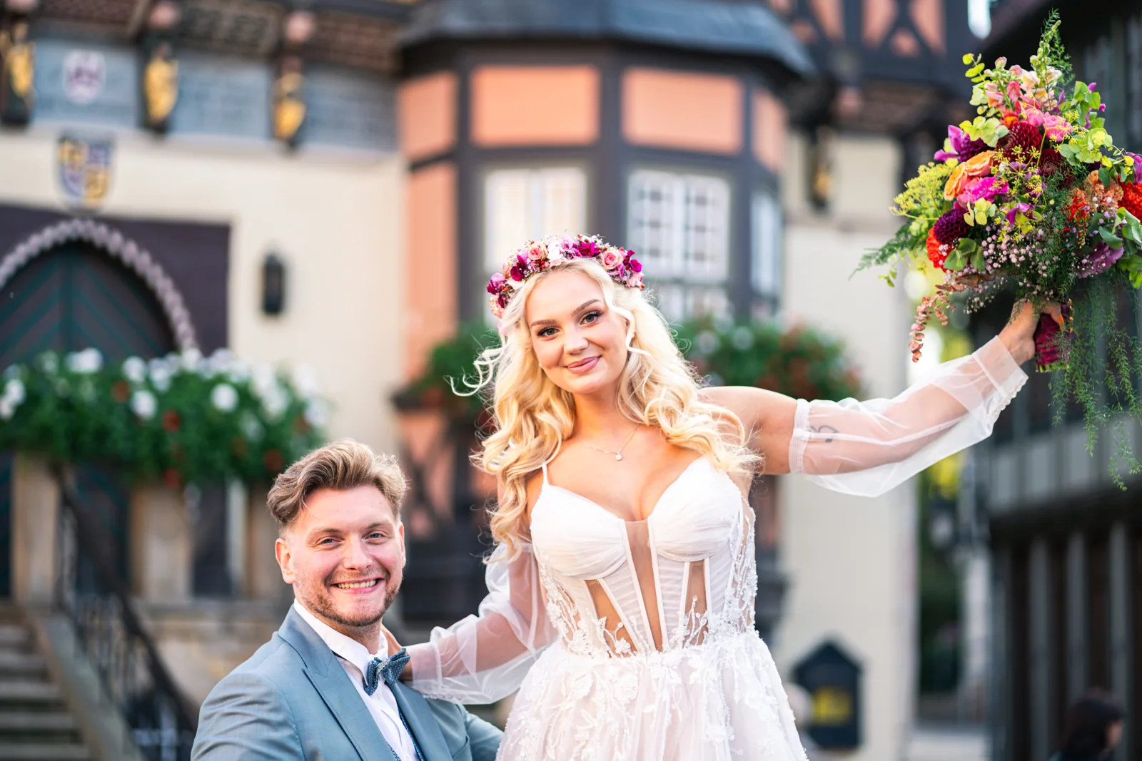 Colourful City Romance: Florale Details der Bildserie